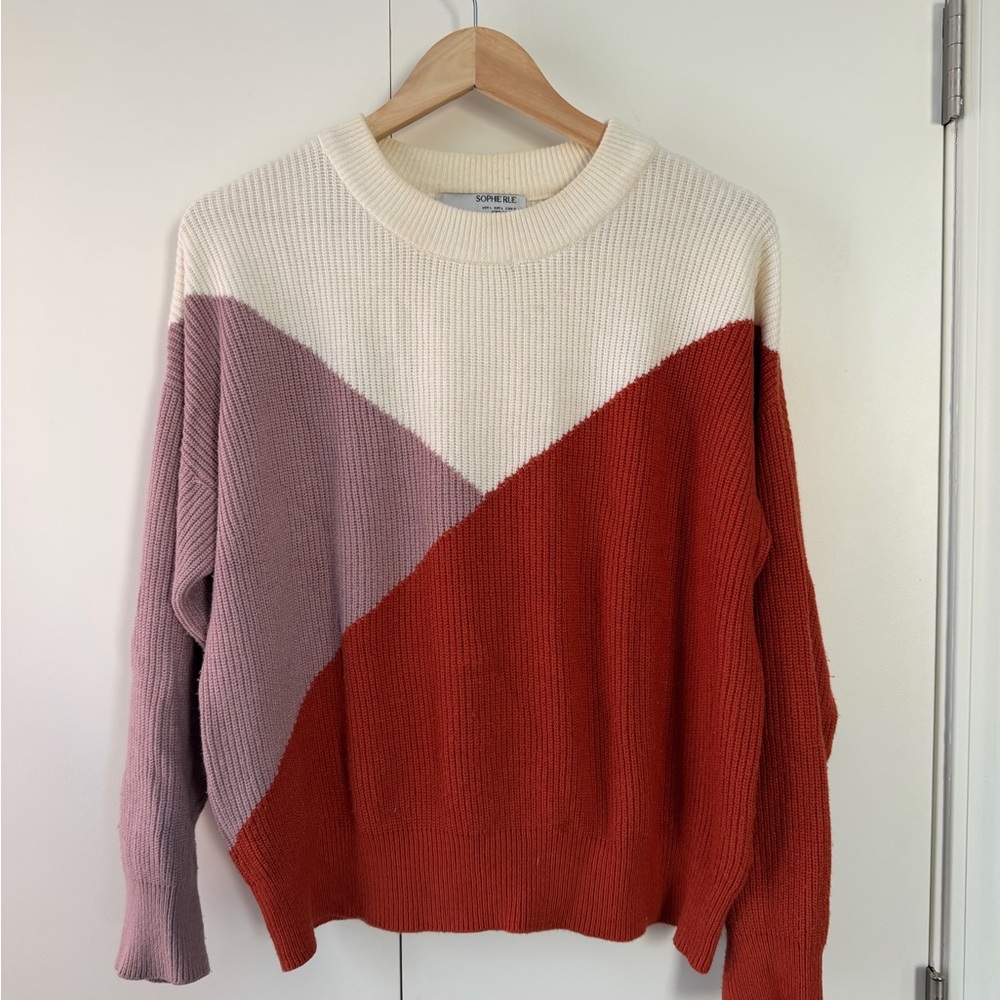 Sophie Rue Colorblock Crew Neck Sweater - Picture 2 of 6